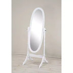 Miroir Ovale Entier TUYOHW, Miroir de Coiffeuse avec Cadre en Bois pour Chambre à Coucher, Salon, Vestiaire