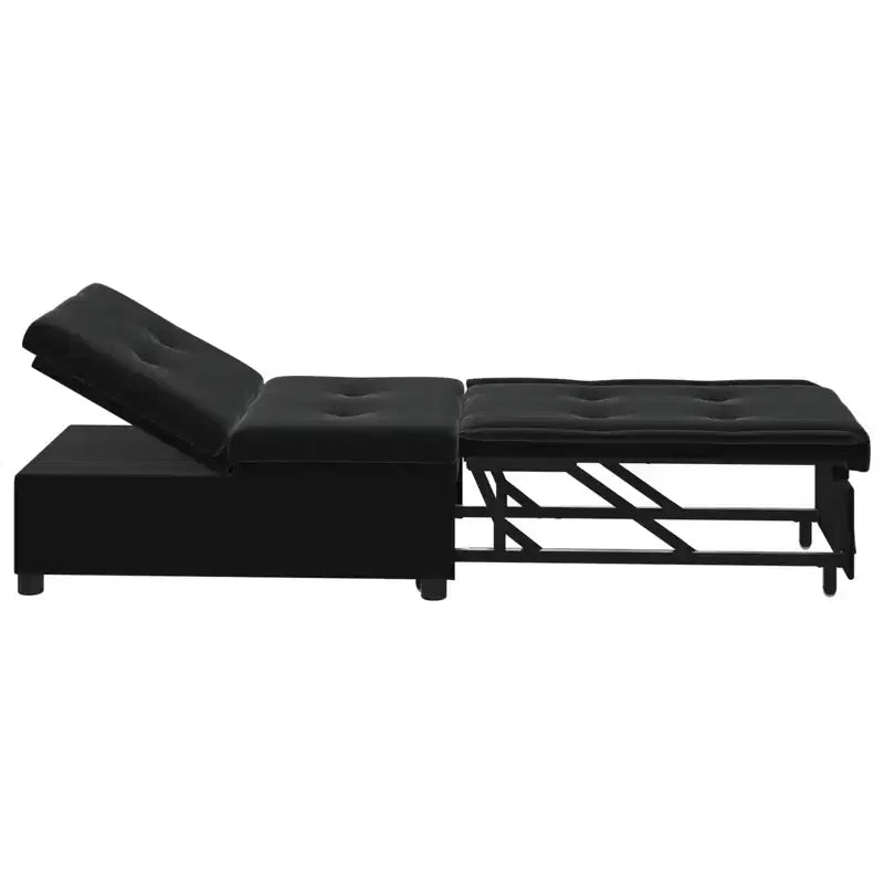 vidaXL Canapé-lit Gris foncé 67 x 194 x 38 cm Velours