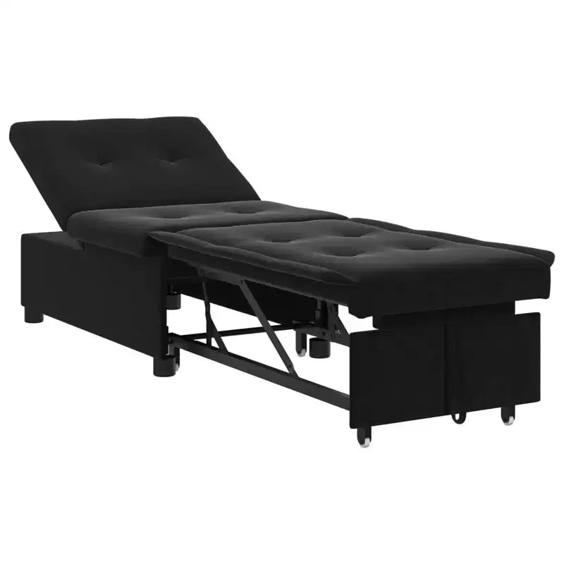 vidaXL Canapé-lit Gris foncé 67 x 194 x 38 cm Velours