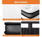 Matelas Queen 14 pouces en boîte, mousse à mémoire de forme gel rafraîchissante avec ressorts ensachés, fermeté moyenne, soulagement de la pression, isolation des mouvements, certifié CertiPUR-US