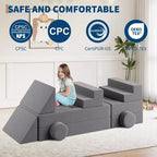 Canapé de jeu modulaire 22 pièces pour enfants, ensemble de jeu en mousse à escalader et à ramper, canapé d'escalade convertible lavable en mousse pour salle de jeux, salon