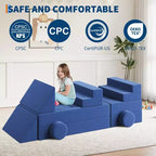 Canapé de jeu modulaire 22 pièces pour enfants, ensemble de jeu en mousse à escalader et à ramper, canapé d'escalade convertible lavable en mousse pour salle de jeux, salon