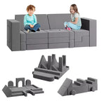 Canapé de jeu modulaire 22 pièces pour enfants, ensemble de jeu en mousse à escalader et à ramper, canapé d'escalade convertible lavable en mousse pour salle de jeux, salon