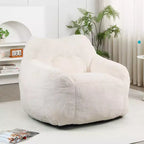 Fauteuil poire Okak avec mousse à mémoire de forme haute résilience, fauteuil de sol paresseux avec accoudoir, chaise longue confortable pour adultes