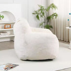 Fauteuil poire Okak avec mousse à mémoire de forme haute résilience, fauteuil de sol paresseux avec accoudoir, chaise longue confortable pour adultes