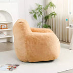 Fauteuil poire Okak avec mousse à mémoire de forme haute résilience, fauteuil de sol paresseux avec accoudoir, chaise longue confortable pour adultes