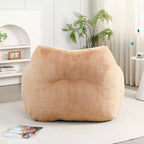 Fauteuil poire Okak avec mousse à mémoire de forme haute résilience, fauteuil de sol paresseux avec accoudoir, chaise longue confortable pour adultes