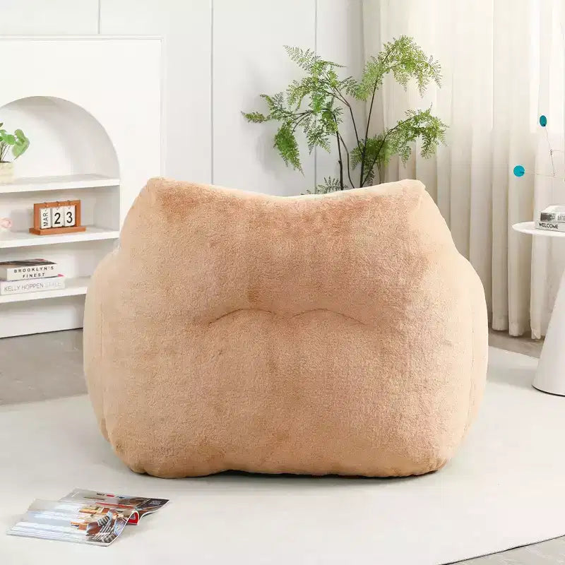 Fauteuil poire Okak avec mousse à mémoire de forme haute résilience, fauteuil de sol paresseux avec accoudoir, chaise longue confortable pour adultes