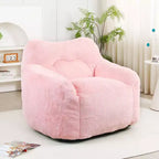 Fauteuil poire Okak avec mousse à mémoire de forme haute résilience, fauteuil de sol paresseux avec accoudoir, chaise longue confortable pour adultes