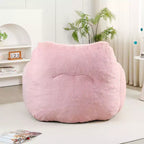 Fauteuil poire Okak avec mousse à mémoire de forme haute résilience, fauteuil de sol paresseux avec accoudoir, chaise longue confortable pour adultes