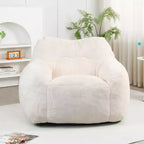 Fauteuil poire Okak avec mousse à mémoire de forme haute résilience, fauteuil de sol paresseux avec accoudoir, chaise longue confortable pour adultes