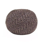 Pouf en tricot Okak, pouf rond, chaise de sol confortable pour salon, chambre, dortoir, aucun assemblage requis