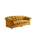 Grand canapé deux places moderne en chenille de 239 cm, Canapé moelleux rembourré pour salon, chambre, bureau ou appartement - Panipeachy