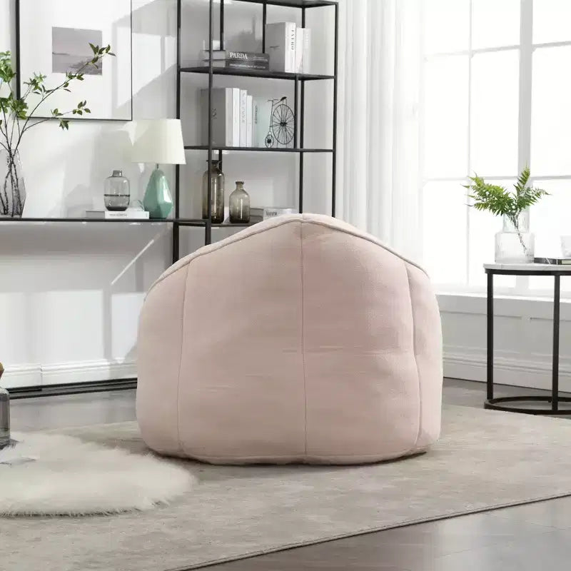 Fauteuil Poire TUYOHW avec Repose-pieds Rembourré, Fauteuil de Sol en Mousse capitonnée pour une Relaxation Totale, Ensemble Fauteuil Canapé Confortable pour Salon, Chambre