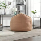 Fauteuil Poire TUYOHW avec Repose-pieds Rembourré, Fauteuil de Sol en Mousse capitonnée pour une Relaxation Totale, Ensemble Fauteuil Canapé Confortable pour Salon, Chambre