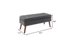 Banc de rangement rectangulaire, pouf rembourré pour salon, couloir, chambre à coucher, entrée, bout de lit,