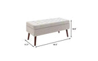 Banc de rangement rectangulaire, pouf rembourré pour salon, couloir, chambre à coucher, entrée, bout de lit,