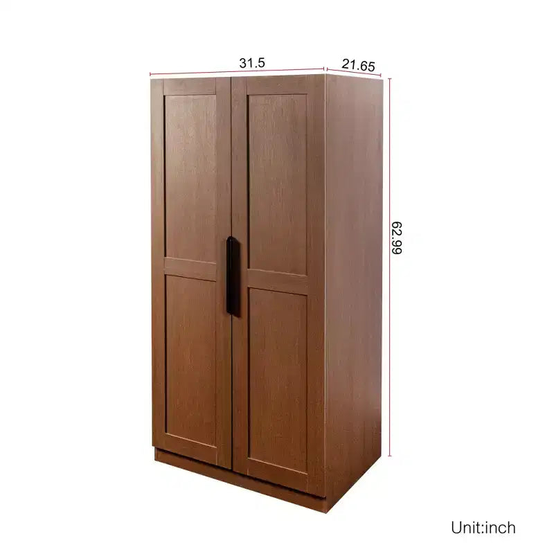 Garde-manger de cuisine de 160 cm, buffet autonome avec portes et étagères pour salon et salle à manger