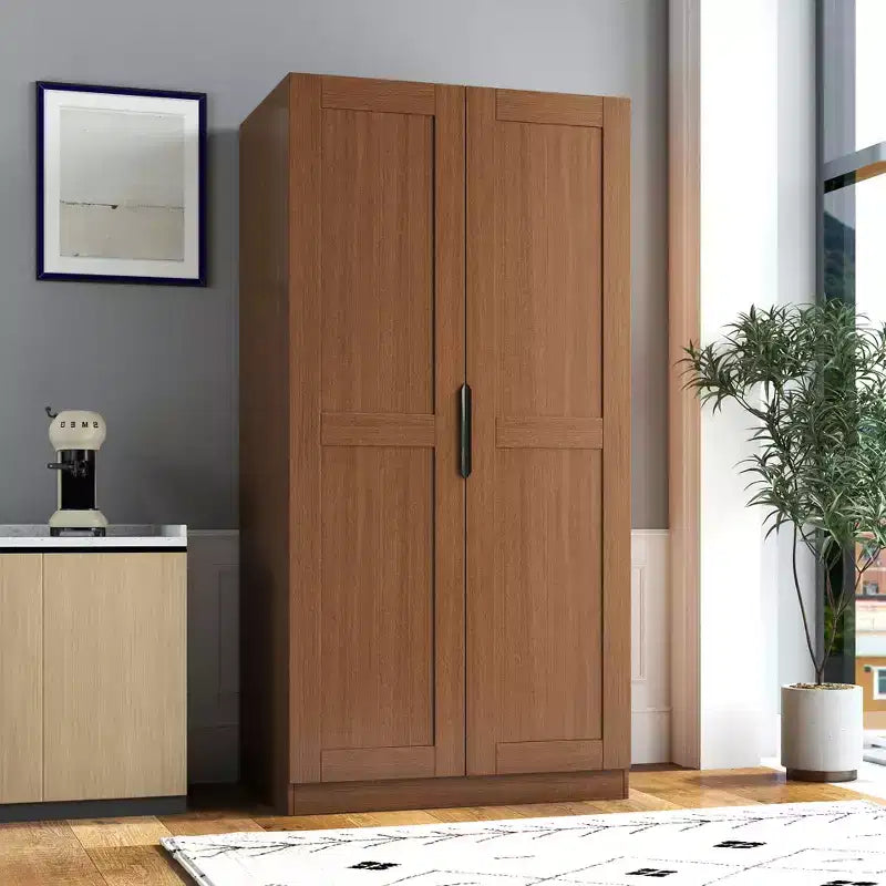 Garde-manger de cuisine de 160 cm, buffet autonome avec portes et étagères pour salon et salle à manger