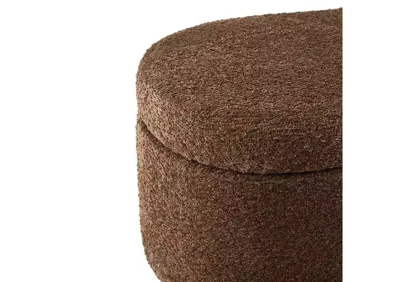 TUYOHW Banc de lit ottoman en boucle en peluche 48 avec rangement et pieds en bois, banc d'appoint pour salon et chambre à coucher, capacité de 400 lb