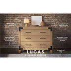 Commode 3 tiroirs Child Craft Lucas pour chambre de bébé ou d'enfant, grand espace de rangement, kit anti-basculement inclus pour éviter le renversement, finition non toxique et sans danger pour bébé