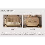 Commode 3 tiroirs Child Craft Lucas pour chambre de bébé ou d'enfant, grand espace de rangement, kit anti-basculement inclus pour éviter le renversement, finition non toxique et sans danger pour bébé