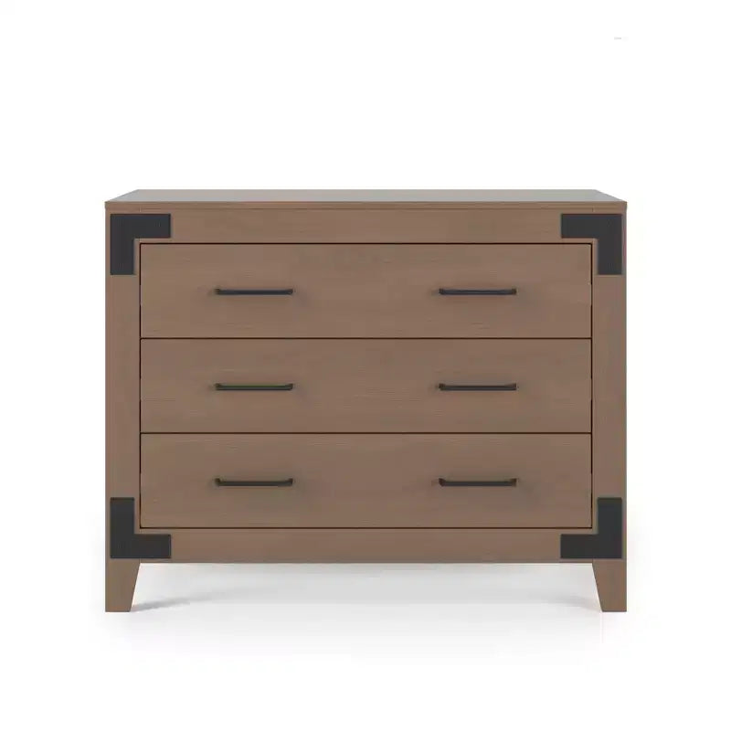 Commode 3 tiroirs Child Craft Lucas pour chambre de bébé ou d'enfant, grand espace de rangement, kit anti-basculement inclus pour éviter le renversement, finition non toxique et sans danger pour bébé