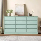 Commode à 5-12 tiroirs pour chambre, grande commode double avec tiroirs profonds et plateau large, haute commode en bois pour salon, couloir, chambre d'enfants