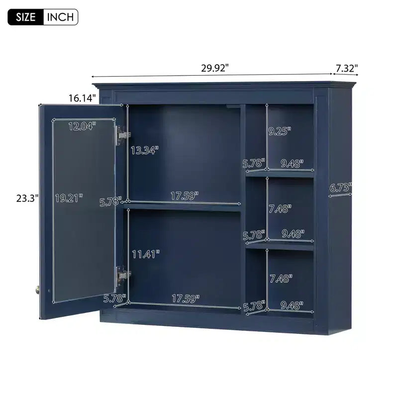 Meuble-lavabo de salle de bain de 76 cm avec lavabo, meuble de rangement de salle de bain avec tiroirs et miroir, armoire de toilette avec miroir