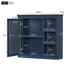 Meuble-lavabo de salle de bain de 76 cm avec lavabo, meuble de rangement de salle de bain avec tiroirs et miroir, armoire de toilette avec miroir