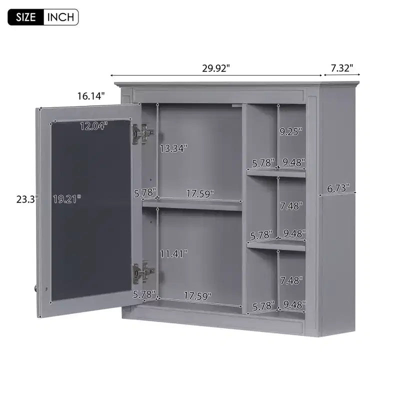 Meuble-lavabo de salle de bain de 76 cm avec lavabo, meuble de rangement de salle de bain avec tiroirs et miroir, armoire de toilette avec miroir