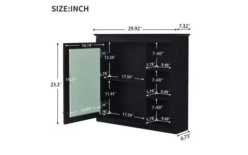 Meuble-lavabo de salle de bain de 76 cm avec lavabo, meuble de rangement de salle de bain avec tiroirs et miroir, armoire de toilette avec miroir