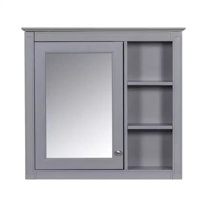 Meuble-lavabo de salle de bain de 76 cm avec lavabo, meuble de rangement de salle de bain avec tiroirs et miroir, armoire de toilette avec miroir