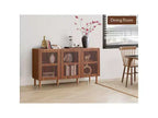 Buffet de rangement moderne Bestier avec étagères ouvertes pour salle à manger et entrée, grand organiseur de rangement pour salon