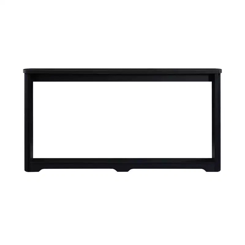 TUYOHW 70 Table Console, Table de Canapé Moderne à Ondes avec Étagère Ouverte, Table d'Appoint Étroite en Bois avec Plateau Épais pour Couloir, Entrée, Salon