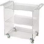 Chariot de bar roulant en acrylique transparent HomeRoots