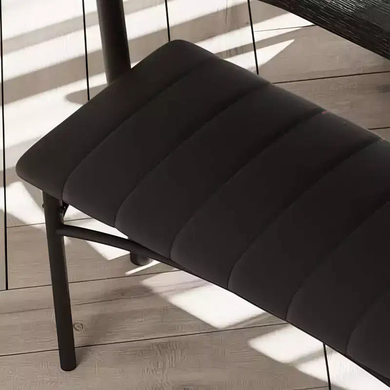 Ensemble de salle à manger 4 pièces avec table, 2 chaises et banc, table de cuisine style rétro peu encombrante pour petits espaces, cuisine, appartements