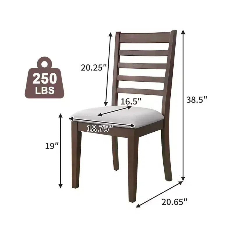 Ensemble de salle à manger MAYEERTY 7 pièces extensible, table rustique de 78" et 6 chaises