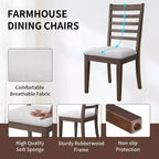 Ensemble de salle à manger MAYEERTY 7 pièces extensible, table rustique de 78" et 6 chaises