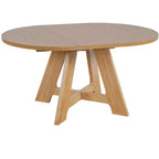 Ensemble de salle à manger extensible 5 pièces Elfa Farmhouse de GDFStudio avec rallonge amovible et chaises rembourrées