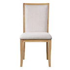 Ensemble de salle à manger extensible 5 pièces Elfa Farmhouse de GDFStudio avec rallonge amovible et chaises rembourrées