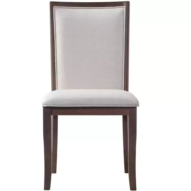 Ensemble de salle à manger extensible 5 pièces Elfa Farmhouse de GDFStudio avec rallonge amovible et chaises rembourrées