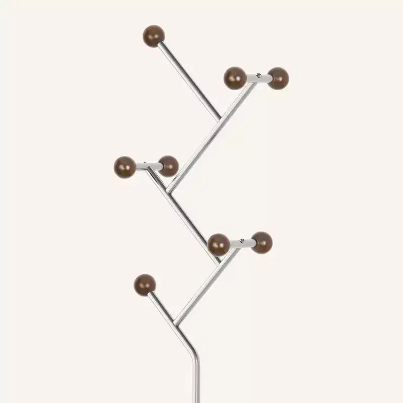 Bekrvio Porte-Manteau sur Pied avec Base en Marbre Lourd, Arbre à Manteaux en Métal Extra-Stable avec 8/9 Crochets en Bois Massif pour Vêtements, Chapeaux et Sacs