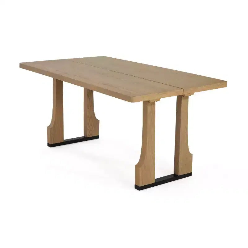Table à manger rectangulaire de 160 cm, style moderne du milieu du siècle, table de cuisine de ferme pour 6 personnes, table de salle à manger de ferme - Panipeachy