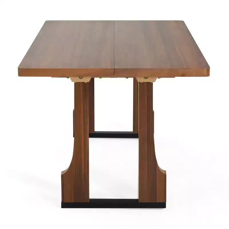 Table à manger rectangulaire de 160 cm, style moderne du milieu du siècle, table de cuisine de ferme pour 6 personnes, table de salle à manger de ferme - Panipeachy