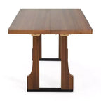 Table à manger rectangulaire de 160 cm, style moderne du milieu du siècle, table de cuisine de ferme pour 6 personnes, table de salle à manger de ferme - Panipeachy