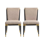 Christopher Knight Home Ulrika Chaises de salle à manger modernes rembourrées (Lot de 2)