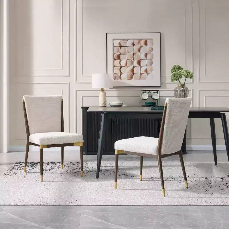 Christopher Knight Home Ulrika Chaises de salle à manger modernes rembourrées (Lot de 2)