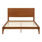 GDFStudio Julia Lit plateforme moderne du milieu du siècle de 30,5 cm en bambou avec support métallique à lattes de bois