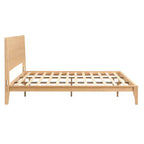 GDFStudio Julia Lit plateforme moderne du milieu du siècle de 30,5 cm en bambou avec support métallique à lattes de bois